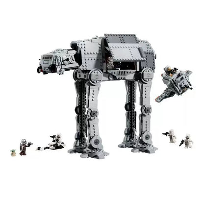AT-AT walker brick set displayed as a finished model