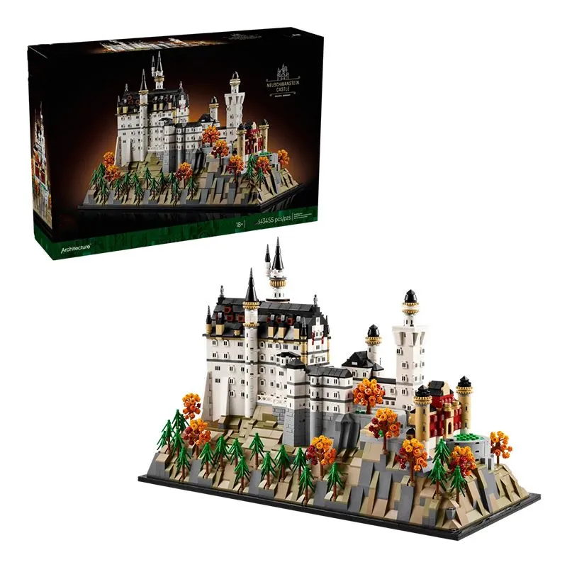 Neuschwanstein castle building block set with 3455 pieces