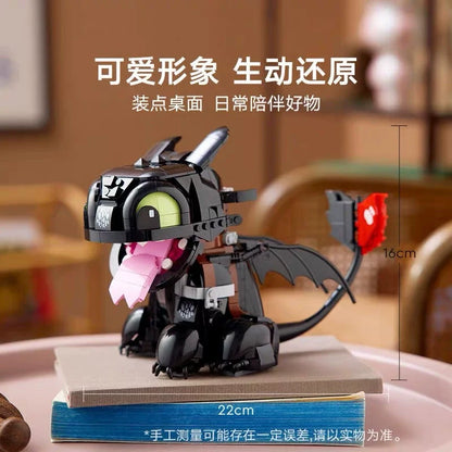 Additional view of the assembled dragon model