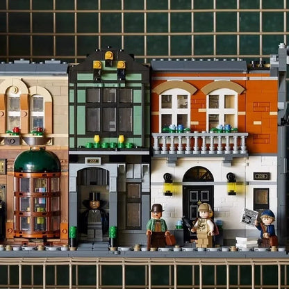 Sherlock Holmes Book Nook Building Set rear angle view of the model