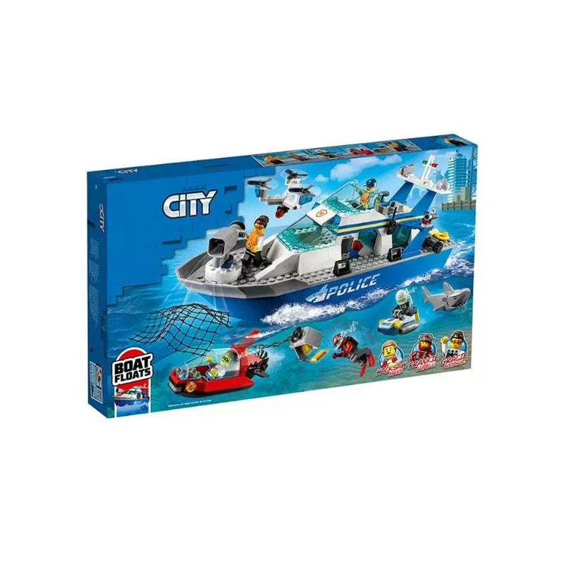 Additional view of the finished 278-piece boat