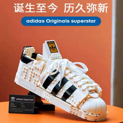 Adidas Originals Superstar sneaker building block set, side view