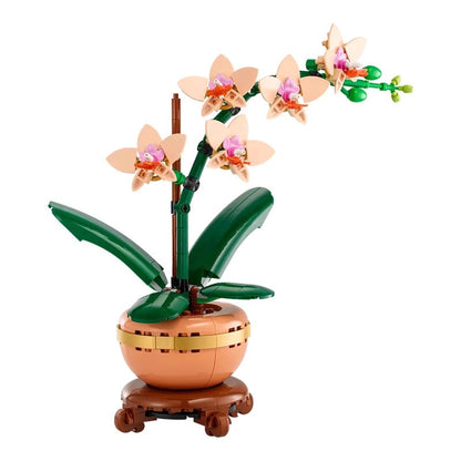Top-down view of the finished orchid flower model