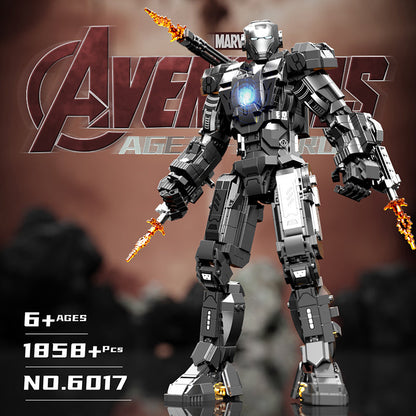 Iron Man War Machine Mark I superhero building block set, main product image