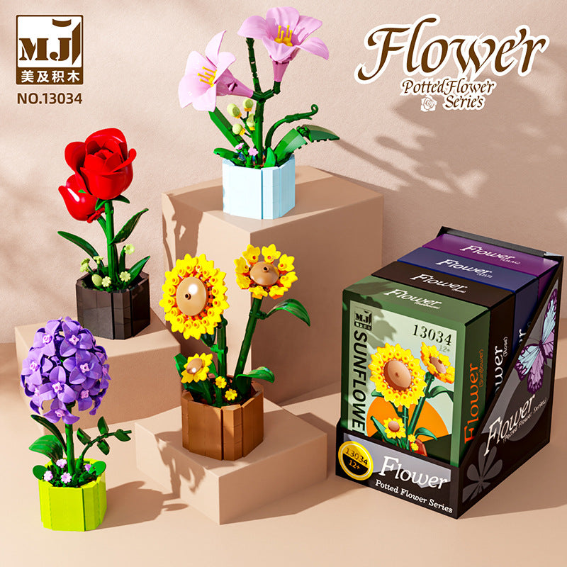 Potted plant building block set shown from another angle (11)