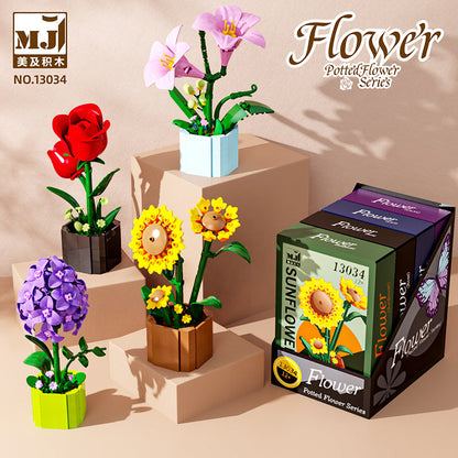 Potted plant building block set shown from another angle (11)