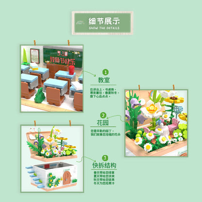 Garden of Wisdom building block set, top view