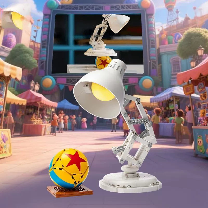 Additional view of the Luxo Jr. brick model