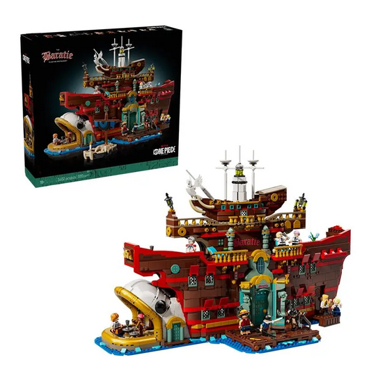 The Baratie Floating Restaurant floating ship building block set, front view