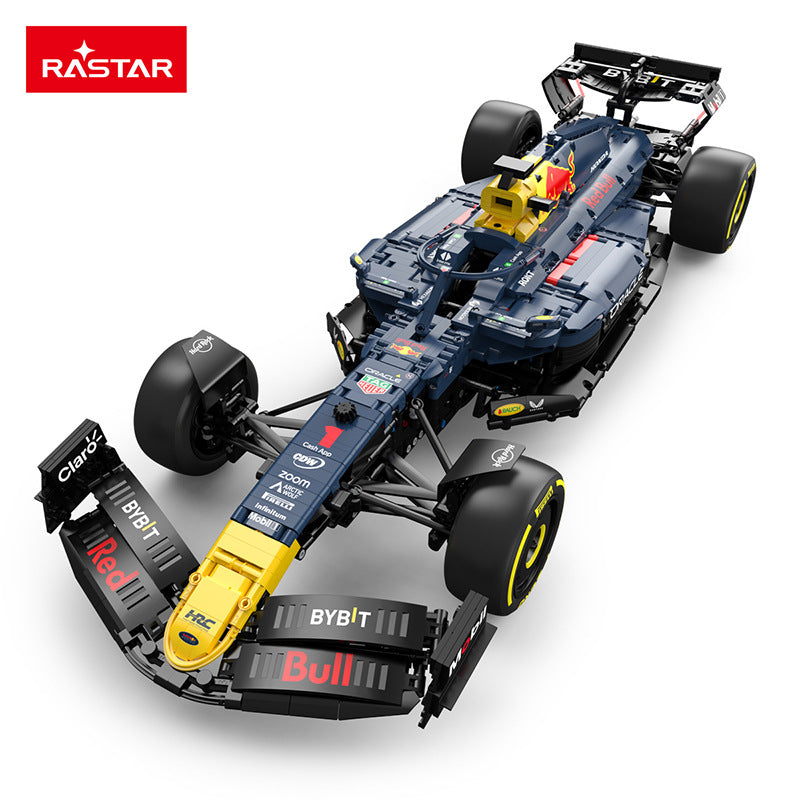 championship Formula racing car building block model, rear light and diffuser detail