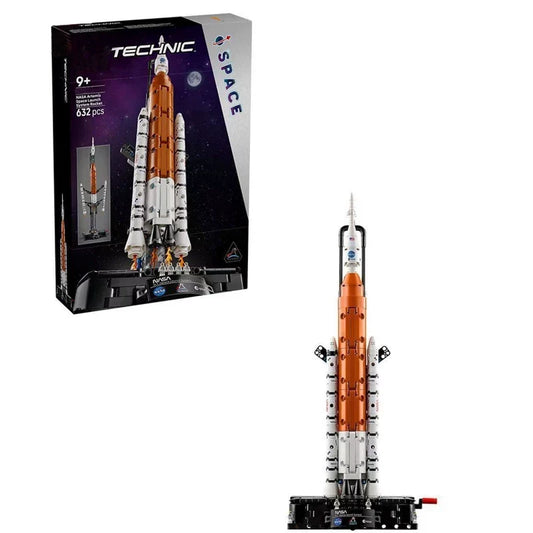 NASA Artemis Space Launch System rocket building block set, 632-piece ABS build