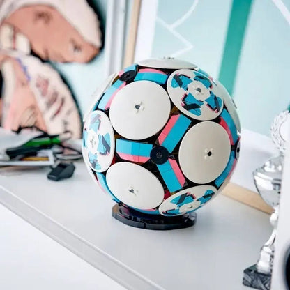 1498-piece soccer ball brick model, additional angle