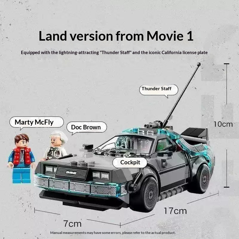 Time machine building set shown from another angle