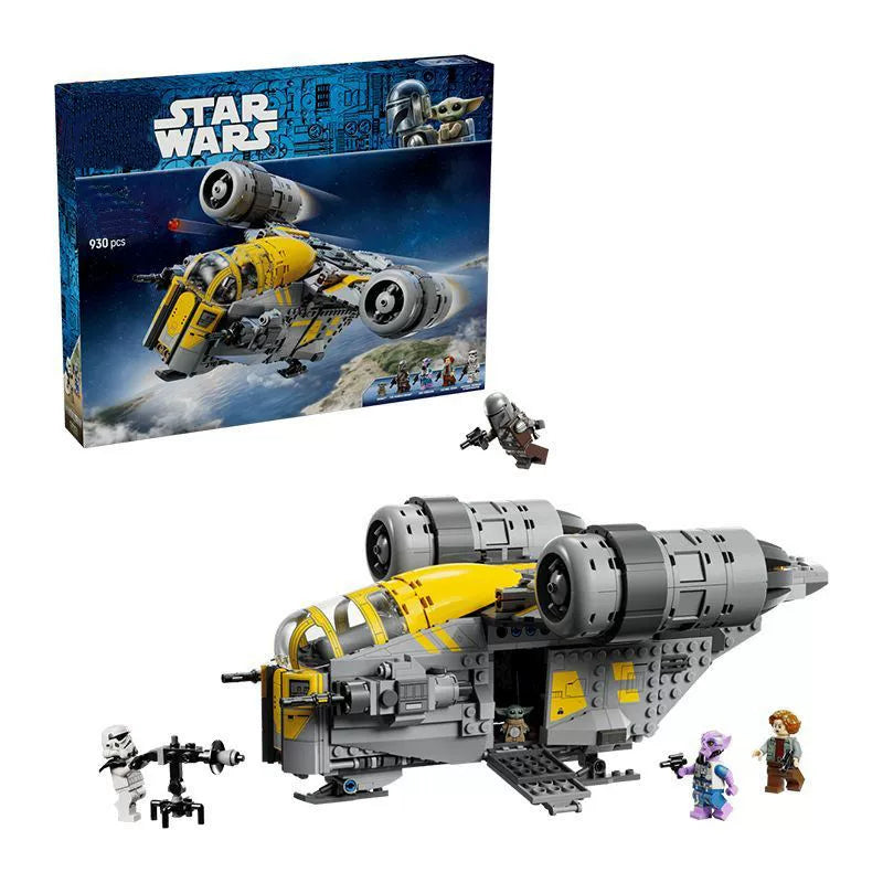 Fully assembled bounty hunter gunship on display