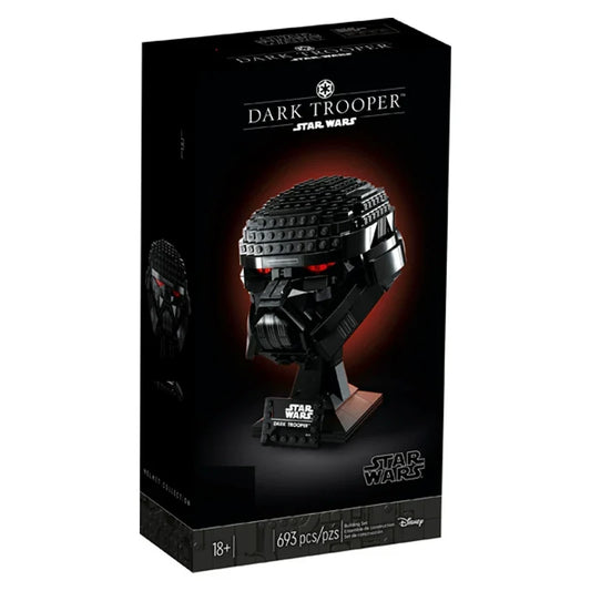 Dark Trooper helmet building block set main product photo