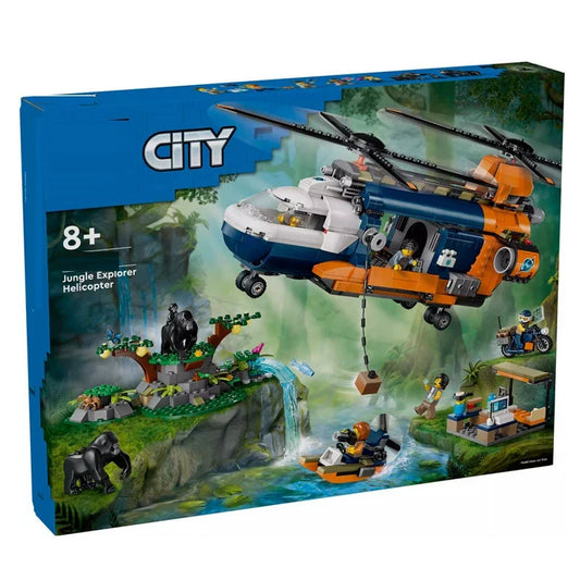 Jungle Explorer helicopter building block set main product photo
