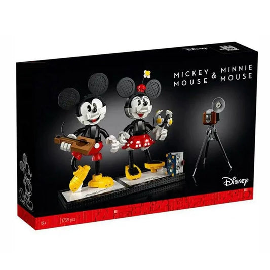 Mickey Mouse and Minnie Mouse Buildable Characters buildable character building block set, front view