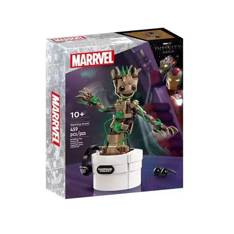 Dancing Groot 459-piece character building block set assembled