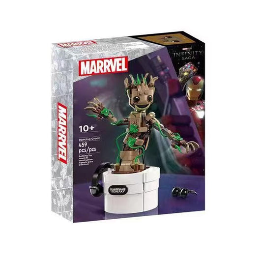 Dancing Groot 459-piece character building block set assembled