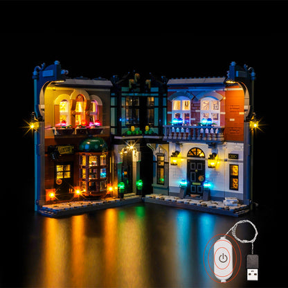 Sherlock Holmes Book Nook Building Set construction process step view