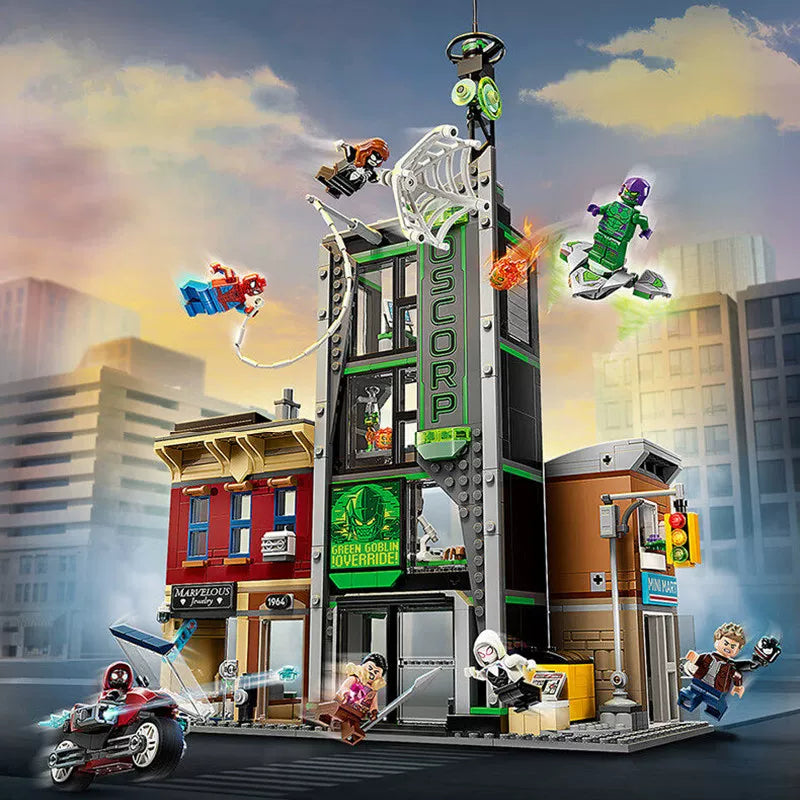Close-up of the building's battle-scene detailing and figure poses