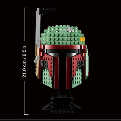 Built helmet brick model shown from another angle