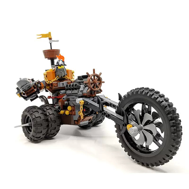 Additional angle of the assembled trike display model