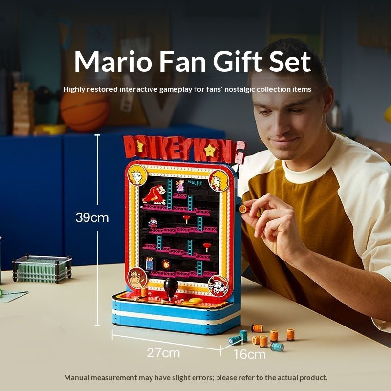 Upper marquee section of the brick arcade cabinet