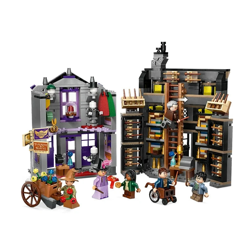 Overhead view of the connected shopfront layout