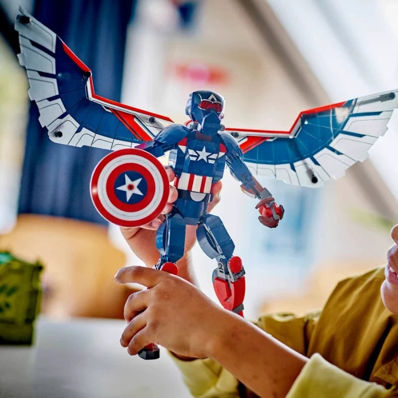 Captain America construction figure building block set main product photo