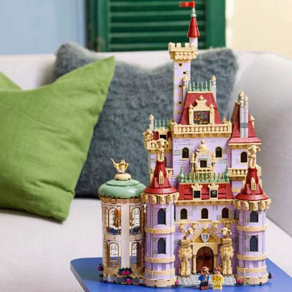 Further angle of the Beauty and the Beast castle model