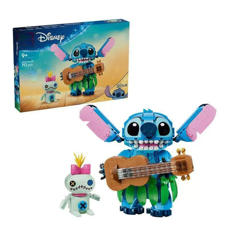Stitch & Scrump 713-piece character building block set assembled