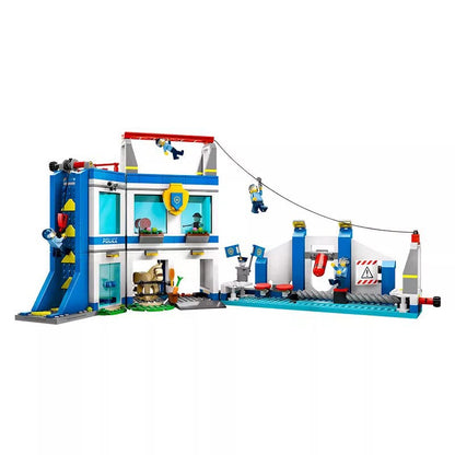 Close-up of the training obstacle detail on the academy build