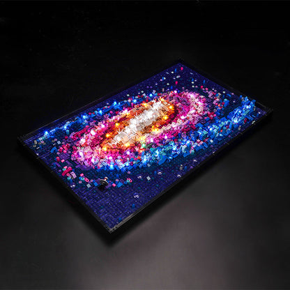 Lit version of the galaxy model in a dark room