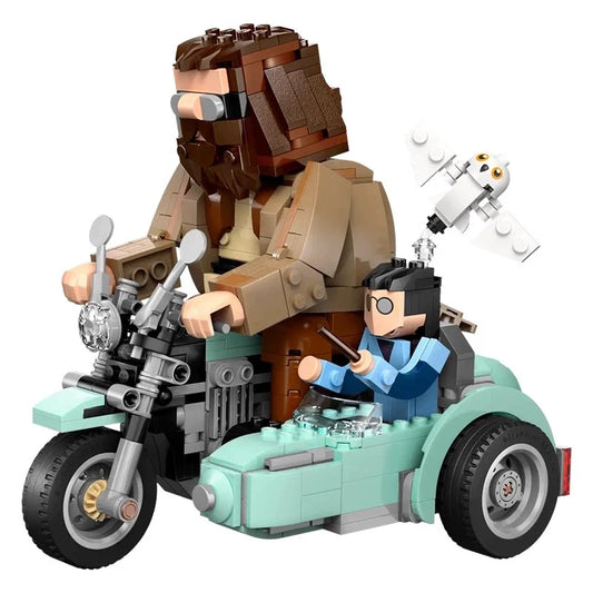 Hagrid and Harry's motorcycle building block set main view
