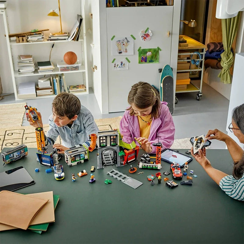 The City Tower building block model, close-up detail