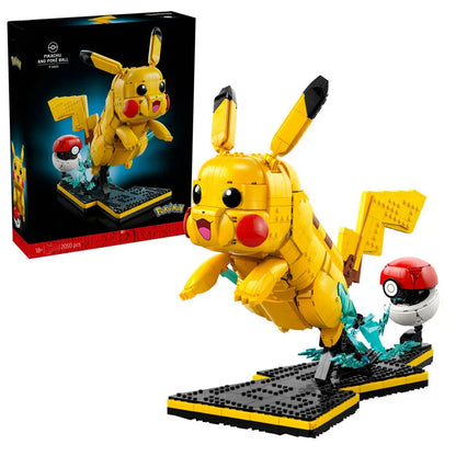 Bricks-only version of the Pikachu and Poké Ball building block set