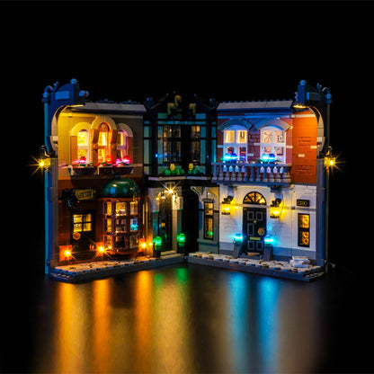 Sherlock Holmes Book Nook Building Set interior detail view