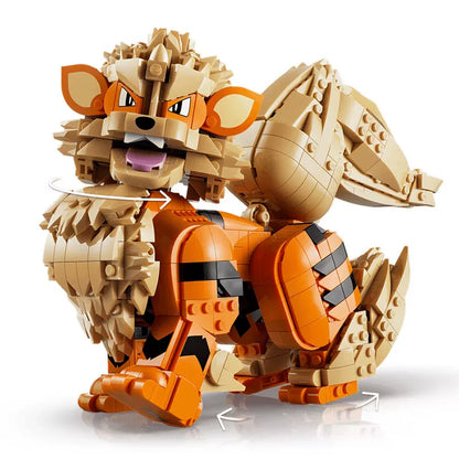Arcanine brick creature displayed as a finished model