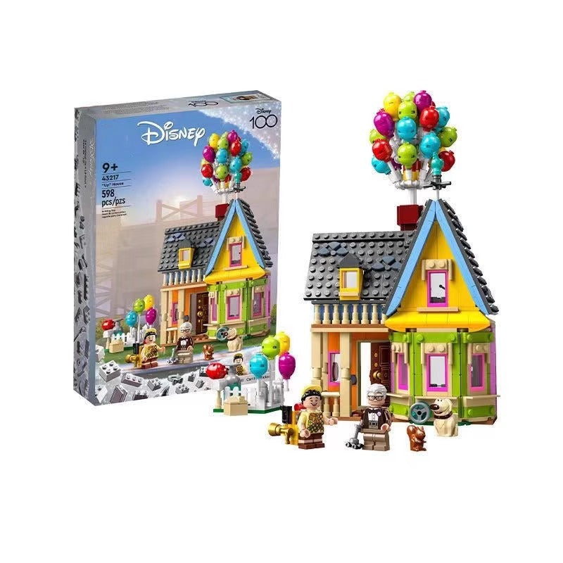Balloon house building block model on display