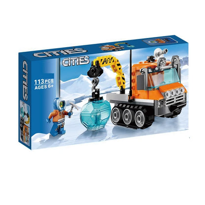 Another product photo of the assembled arctic vehicle