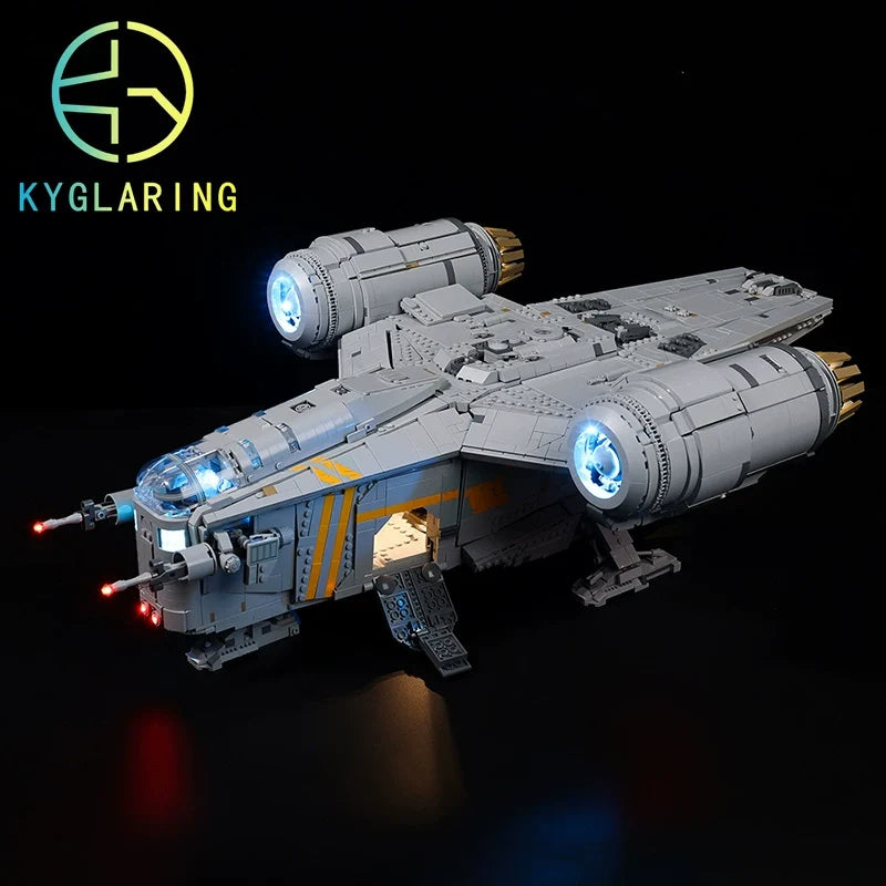 LED lighting kit for the gunship building block set