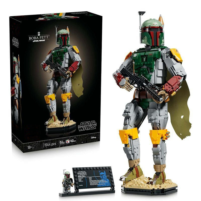 Boba Fett 1544-piece sci-fi building block set assembled