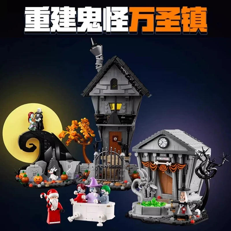 Additional angle of the assembled holiday-themed display model