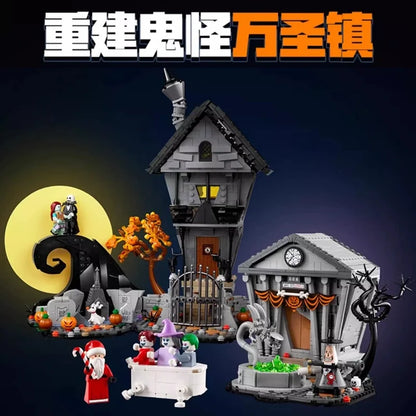 Additional angle of the assembled holiday-themed display model