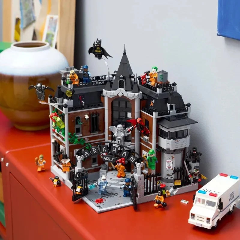 DC Batman Arkham Asylum 76300 MOC – 2953PCS LEGO-Compatible Building Blocks | Gotham Gothic Collector Set