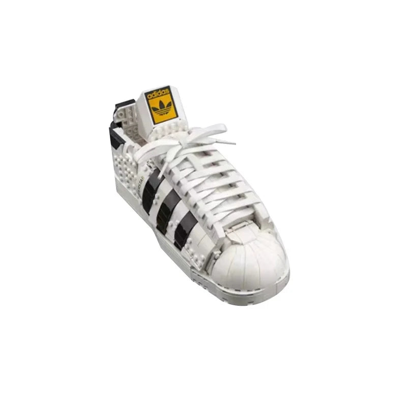 Adidas Originals Superstar building block model, build in progress