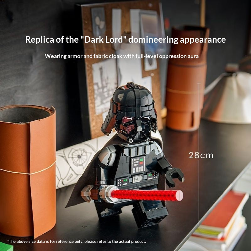 Minifigure building set shown from another angle