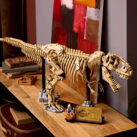 Tyrannosaurus Rex dinosaur fossil building block set main view