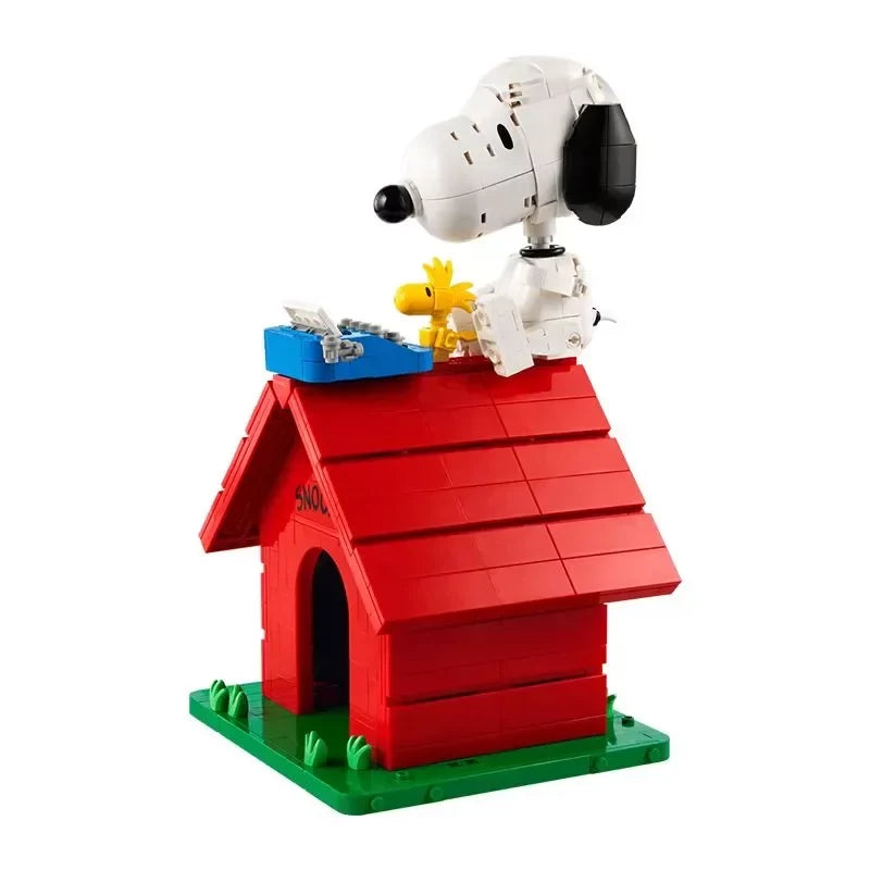 Doghouse building block set displayed on a shelf